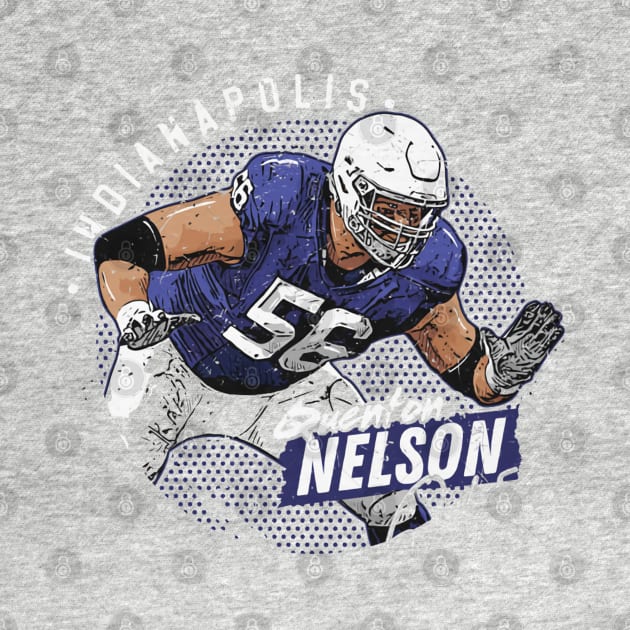 Quenton Nelson Indianapolis Dots by Chunta_Design